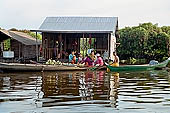 Tonle Sap - Prek Toal floating village - floating houses